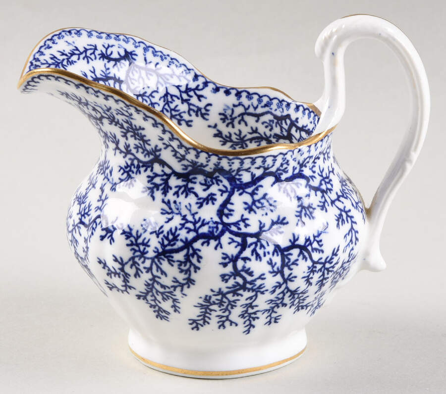 Fibre Blue Creamer by Minton-1