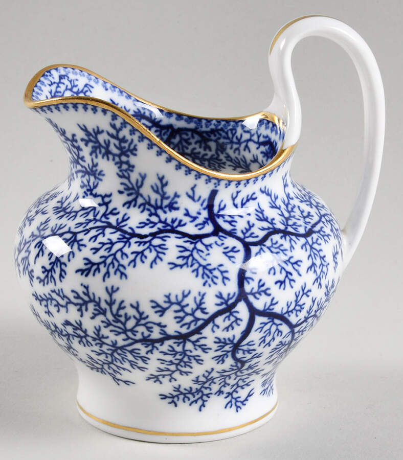 Fibre Blue Creamer by Minton-1