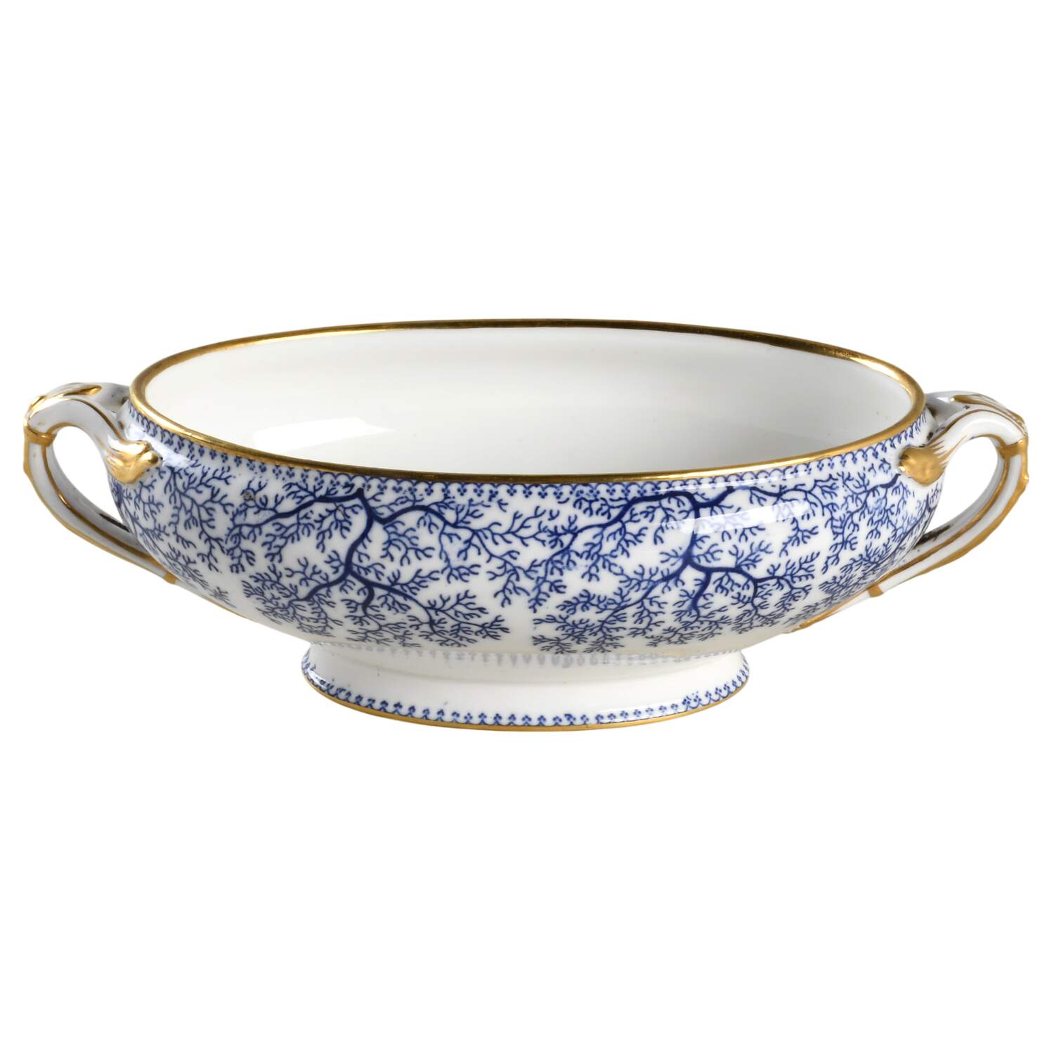 Fibre Blue Gravy Boat No Lid by Minton-1