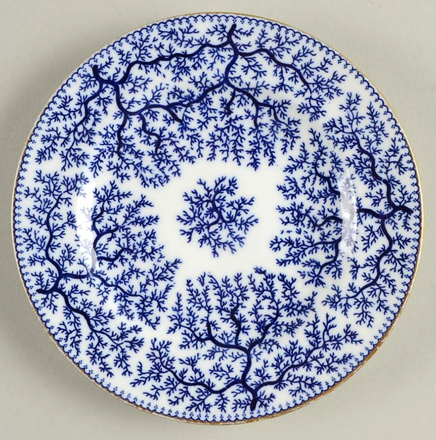 Fibre Blue Bread & Butter Plate by Minton-1