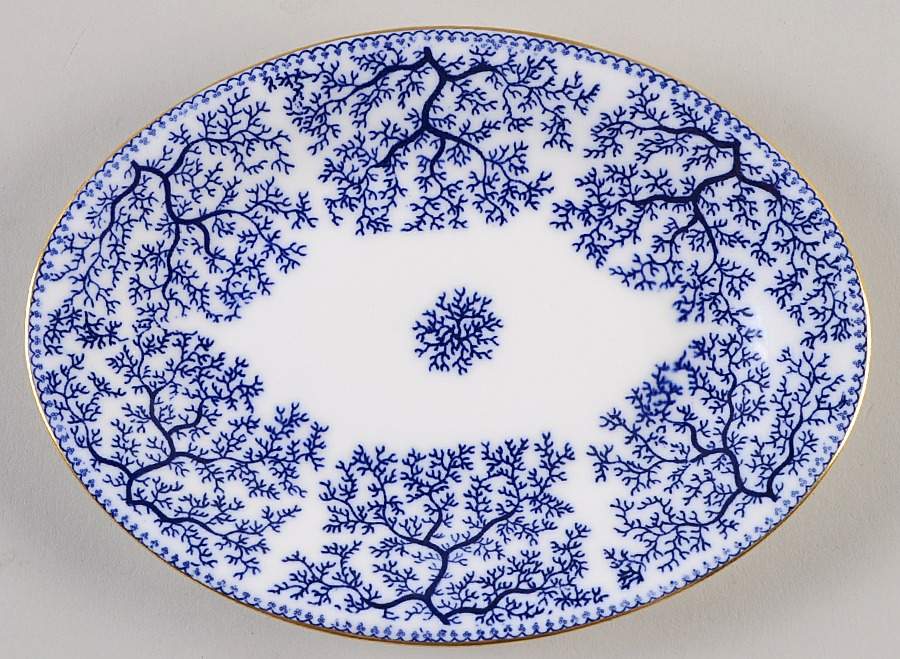 Fibre Blue Relish/Gravy Underplate by Minton-1