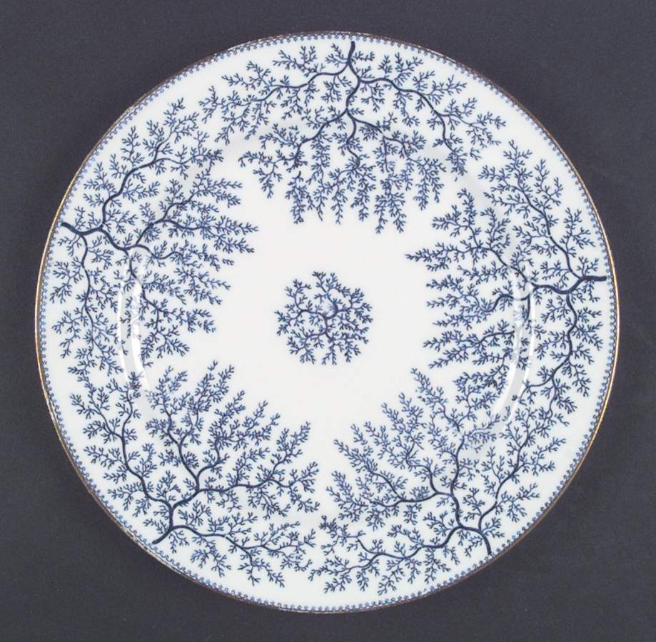 Fibre Blue Underplate for Tureen by Minton-1