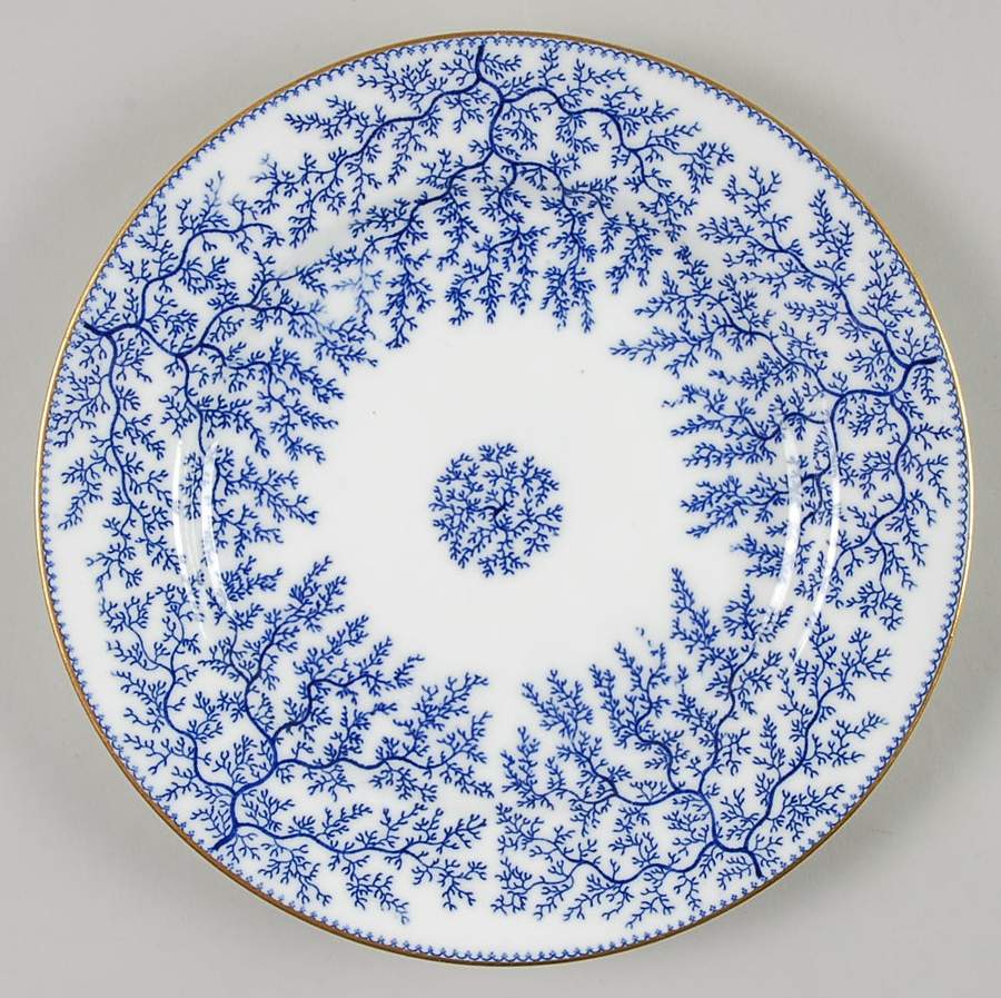 Fibre Blue Salad Plate by Minton-1