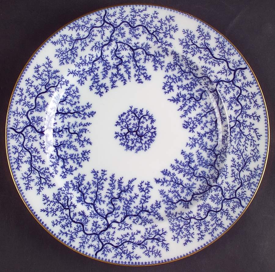 Fibre Blue Luncheon Plate by Minton-1