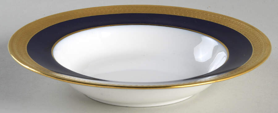 G6262 (Cobalt Blue Band) Rim Fruit/Dessert (Sauce) Bowl by Minton-1