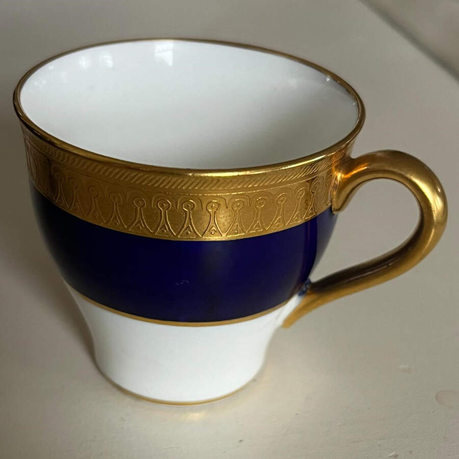 G6262 (Cobalt Blue Band) Flat Demitasse Cup by Minton-1