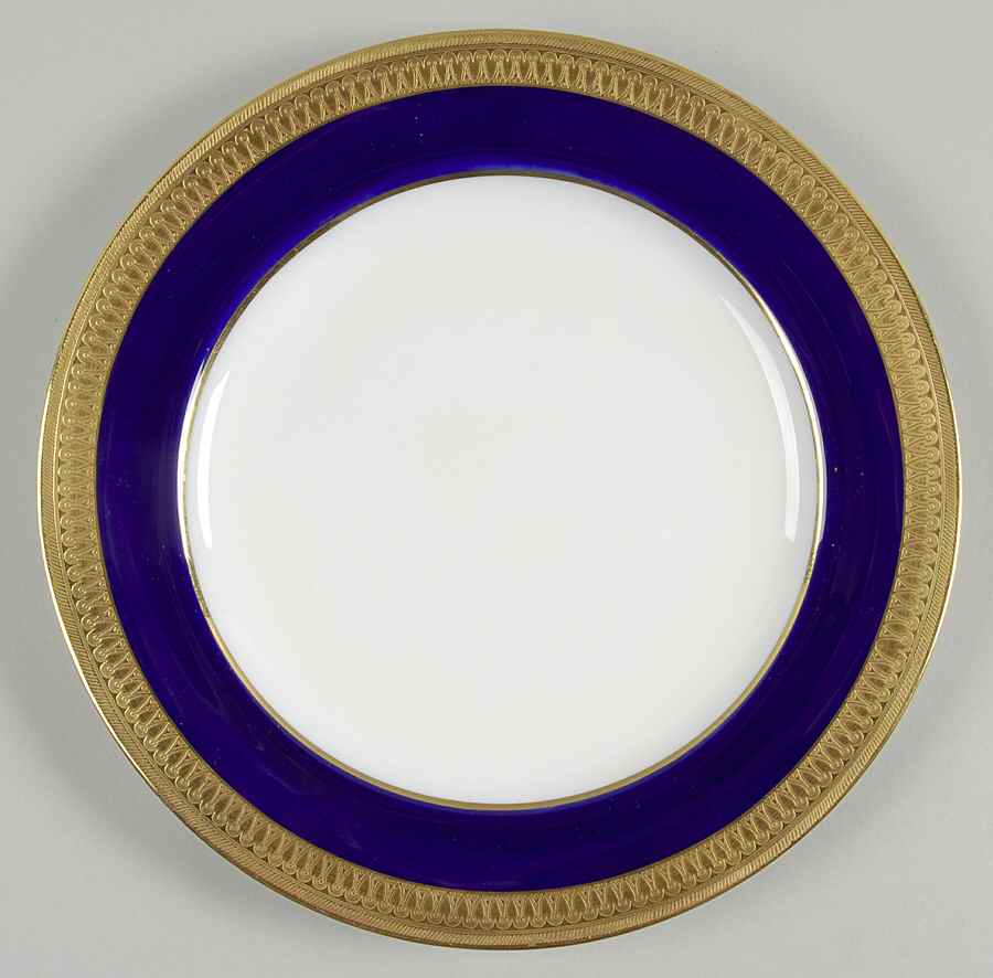 G6262 (Cobalt Blue Band) Luncheon Plate by Minton-1