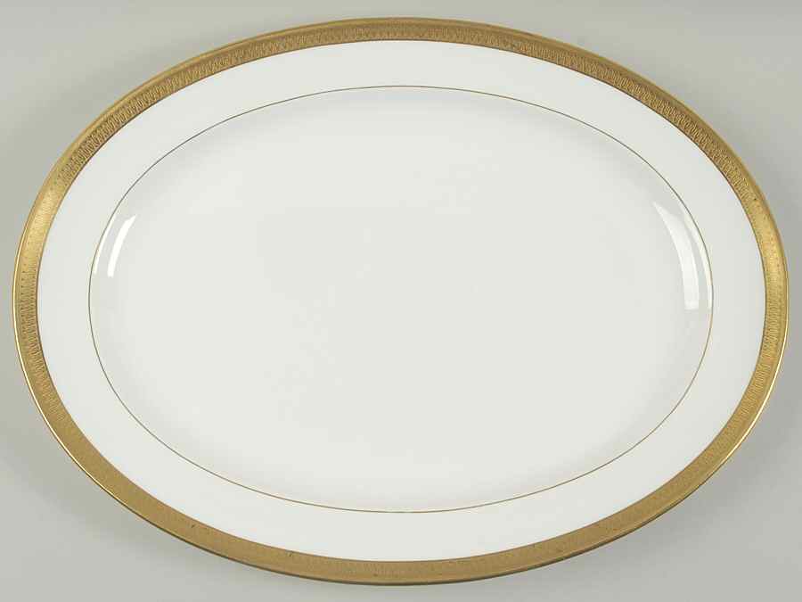 G6285 17" Oval Serving Platter by Minton-1