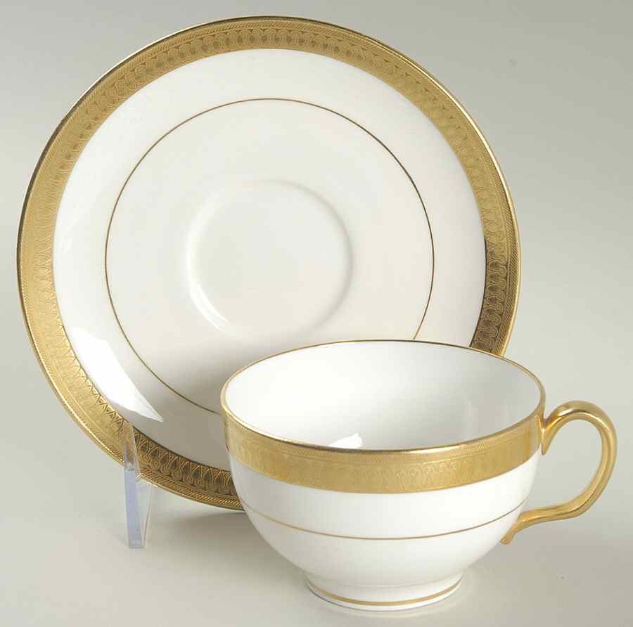 G6285 Flat Cup & Saucer Set by Minton-1