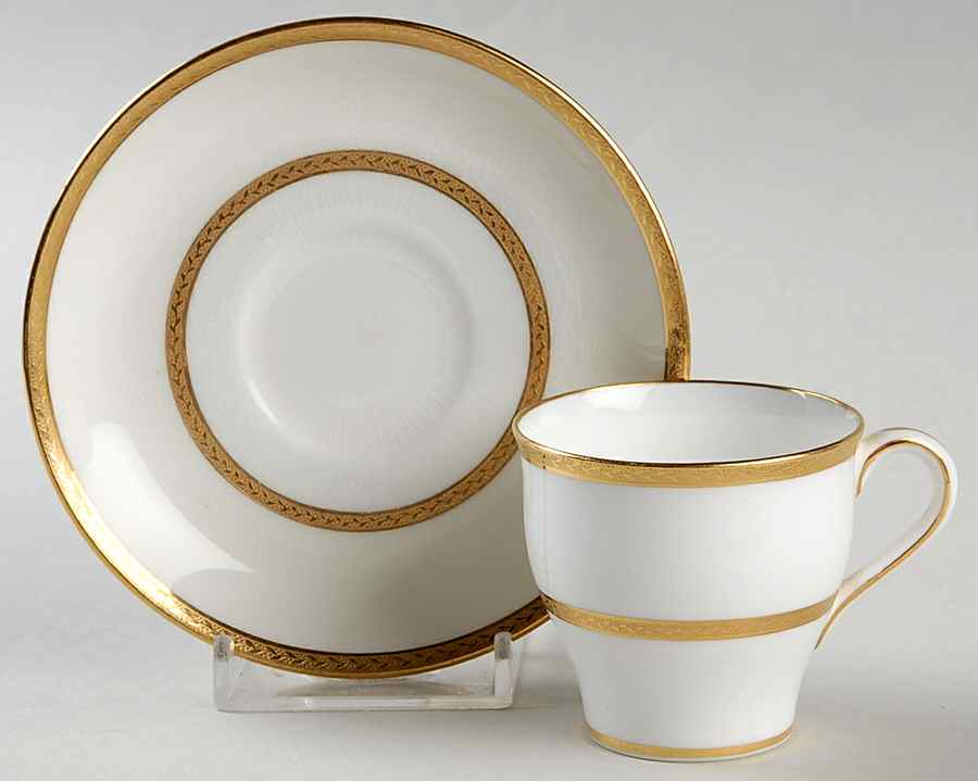 G8721 Flat Demitasse Cup & Saucer Set by Minton-1