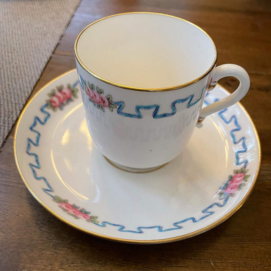 G9015 Flat Demitasse Cup & Saucer Set by Minton-1