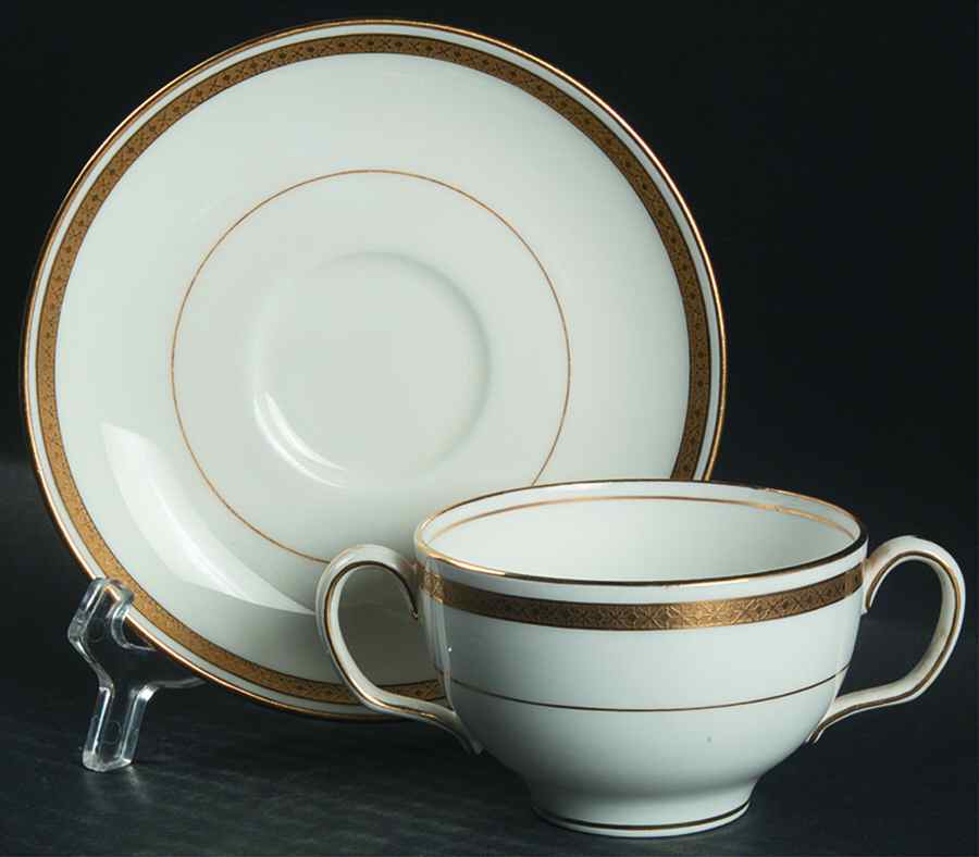G9816 Footed Bouillon Cup & Saucer by Minton-1