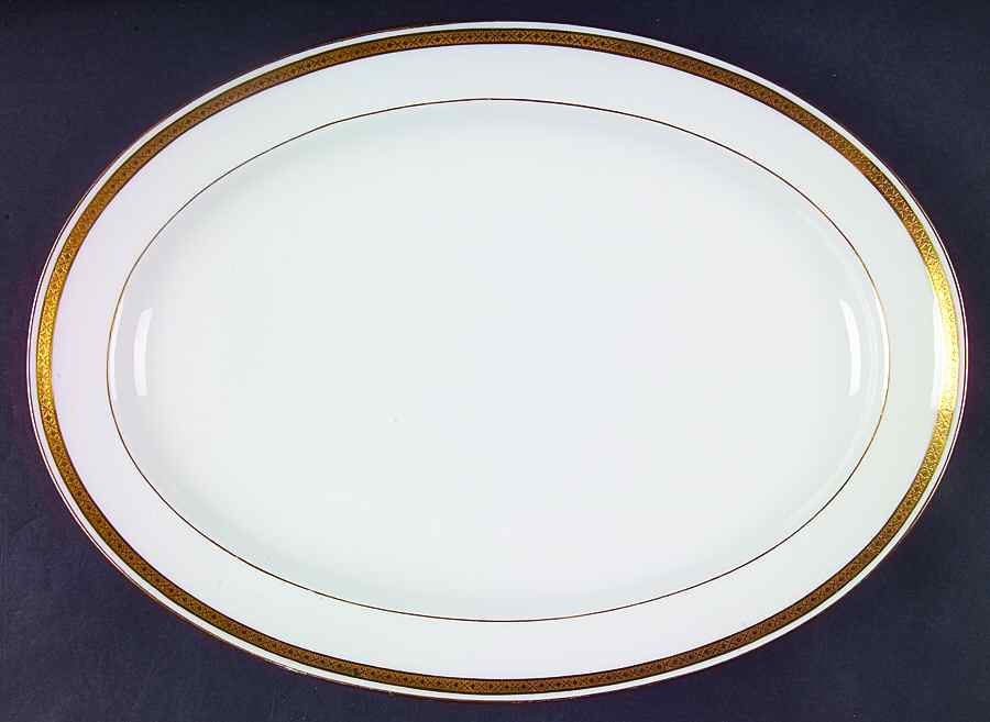 G9816 13" Oval Serving Platter by Minton-1