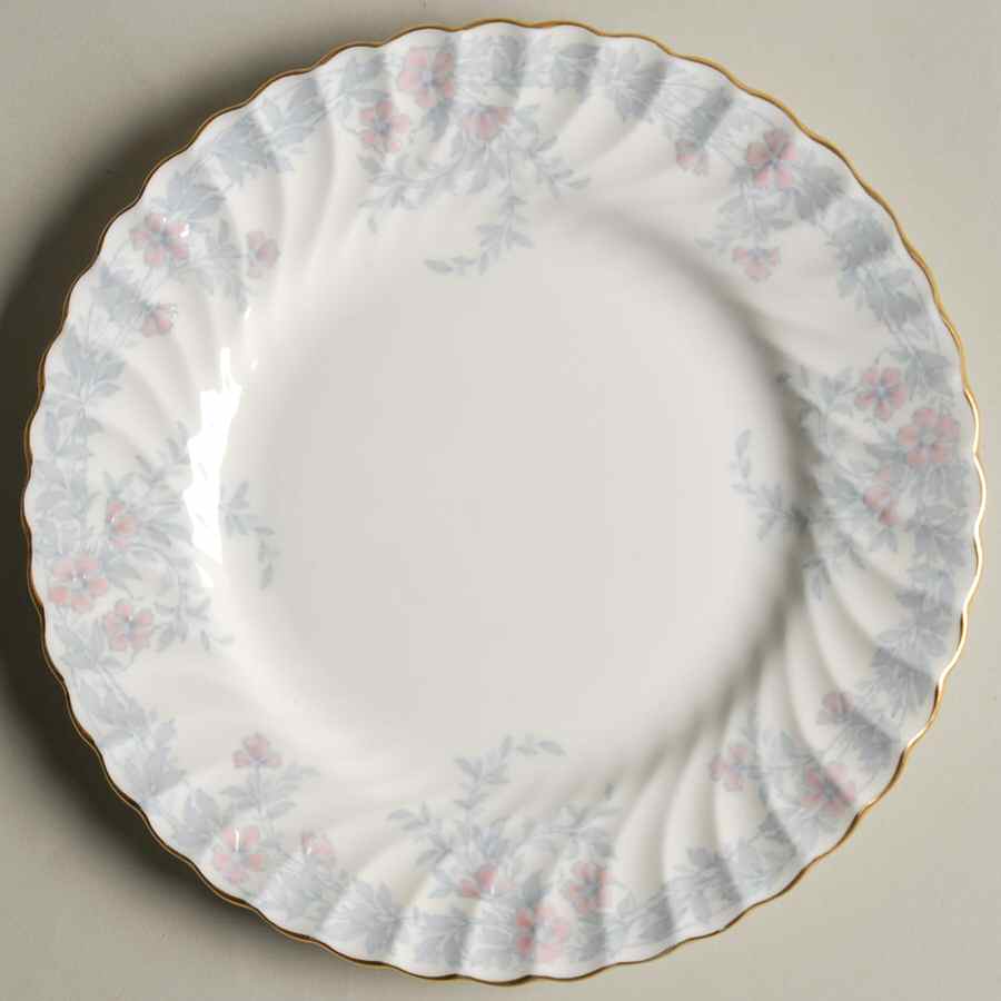 Garden Pinks Pink and Grey Salad Plate by Minton-1
