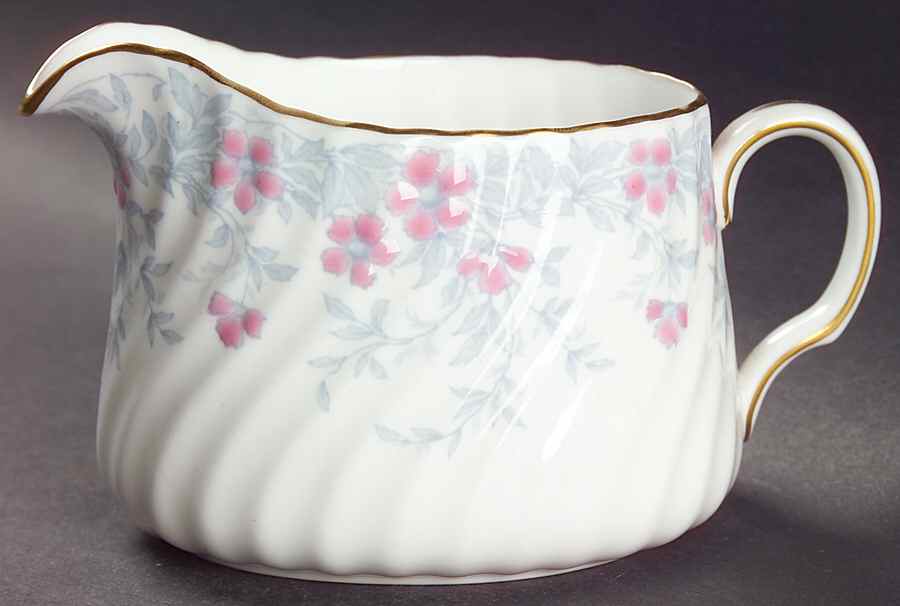 Garden Pinks Pink and Grey Creamer by Minton-1