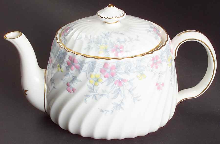 Garden Pinks Pink and Yellow Mini Teapot & Lid by Minton-1