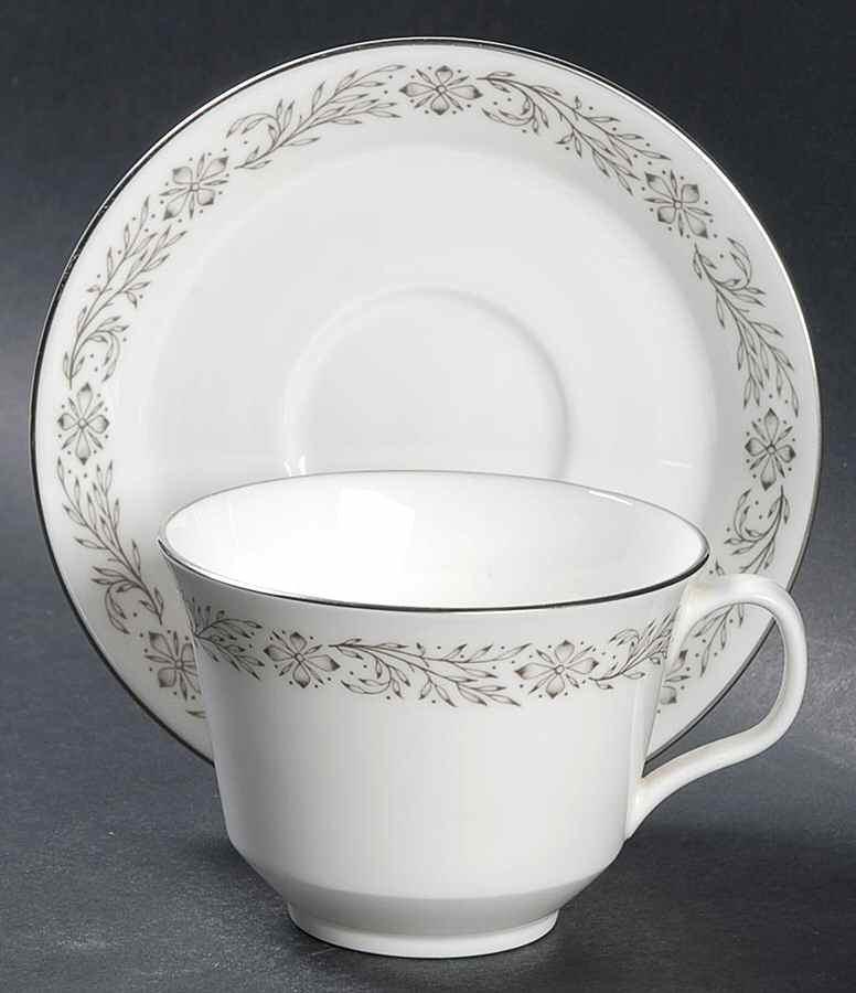 Glenwood Flat Cup & Saucer Set by Minton-1