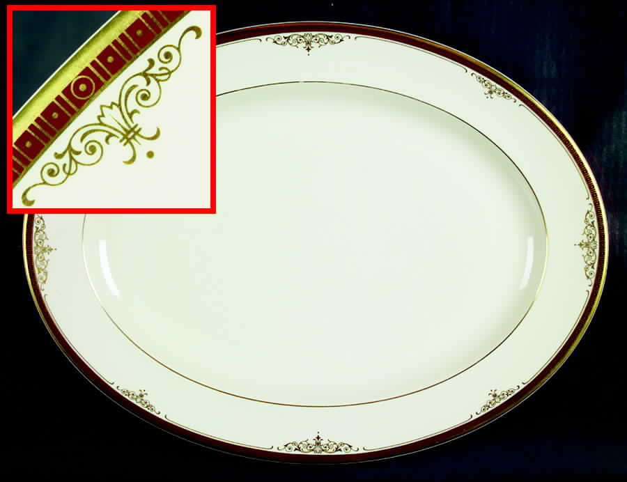 Gloucester 16" Oval Serving Platter by Minton-1
