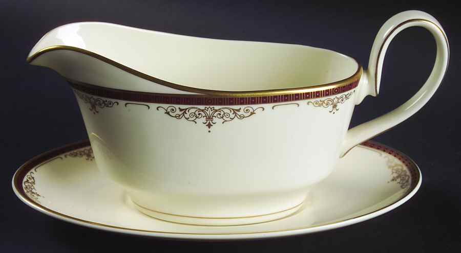 Gloucester Gravy Boat & Underplate by Minton-1