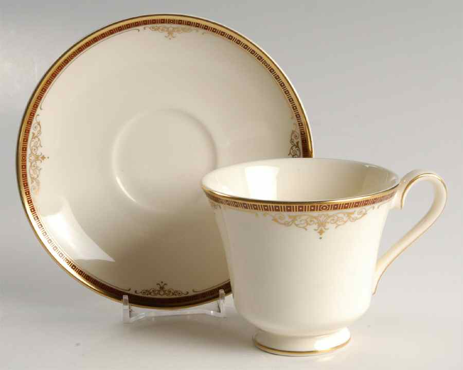 Gloucester Footed Cup & Saucer Set by Minton-1