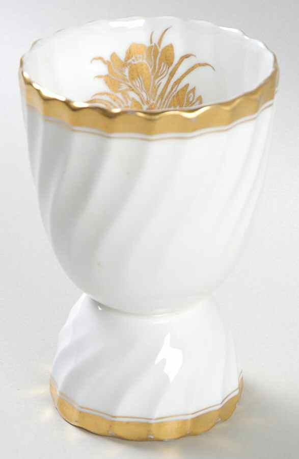 Gold Crocus Double Egg Cup by Minton-1