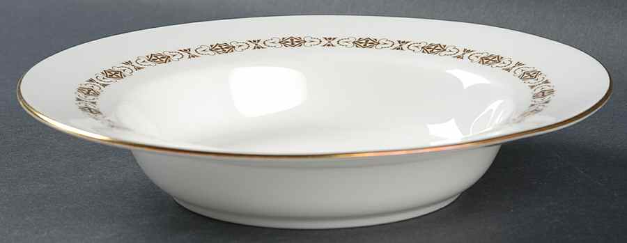 Golden Diadem Rim Soup Bowl by Minton-1