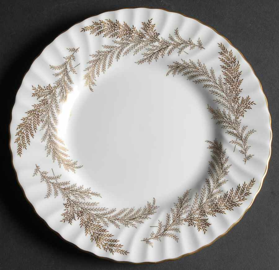 Golden Fern Luncheon Plate by Minton-1