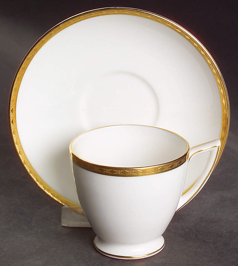 Golden Heritage Footed Demitasse Cup & Saucer Set by Minton-1