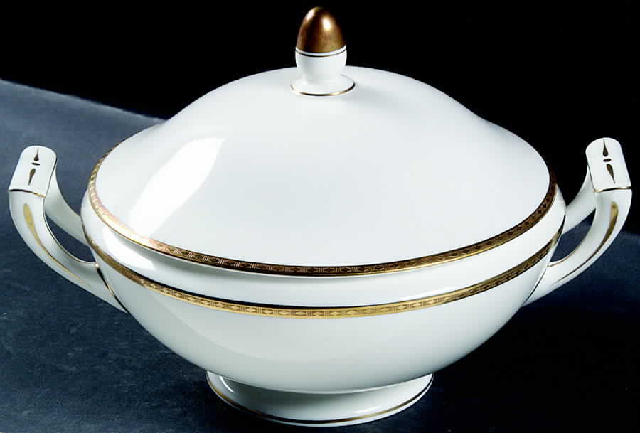 Golden Heritage Round Covered Vegetable by Minton-1