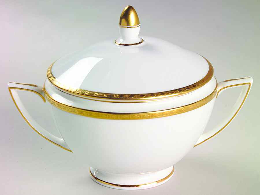 Golden Heritage Sugar Bowl & Lid by Minton-1