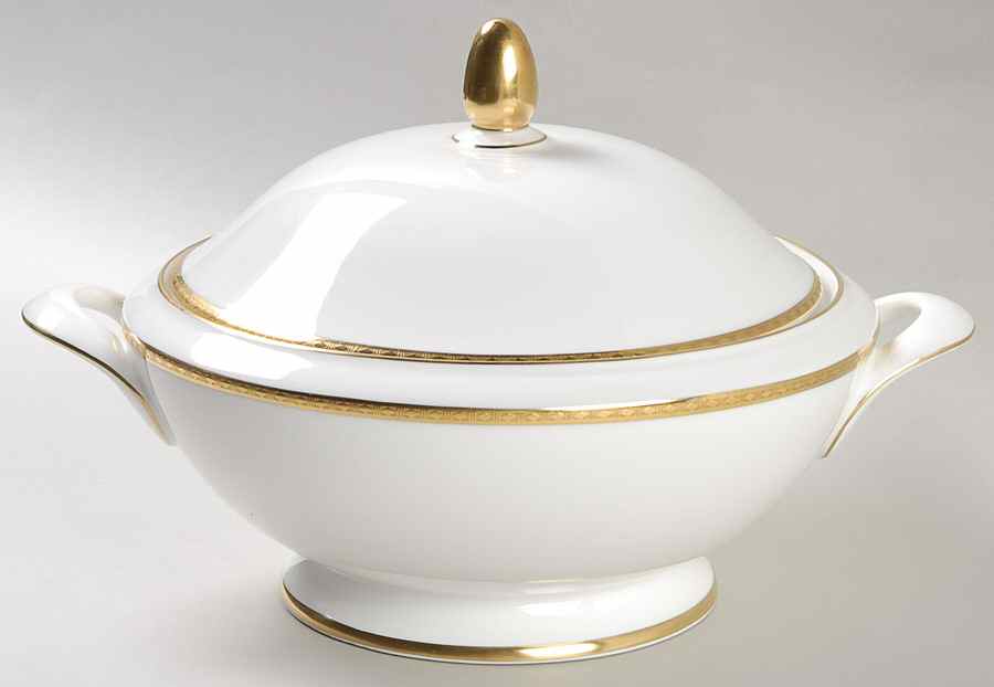 Golden Heritage Round Covered Vegetable by Minton-1