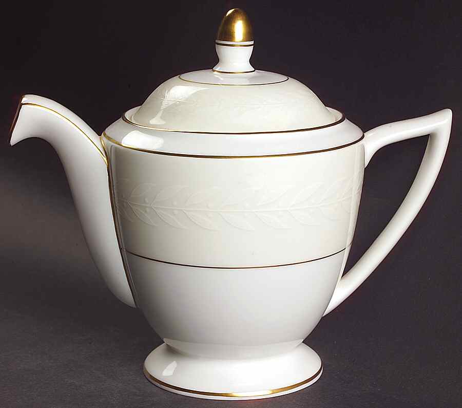 Gold Laurel Teapot & Lid by Minton-1