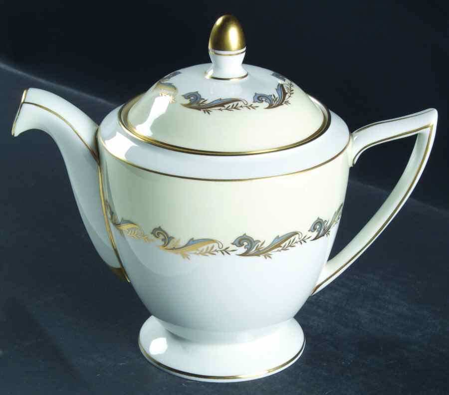 Gold Laurentian Teapot & Lid by Minton-1