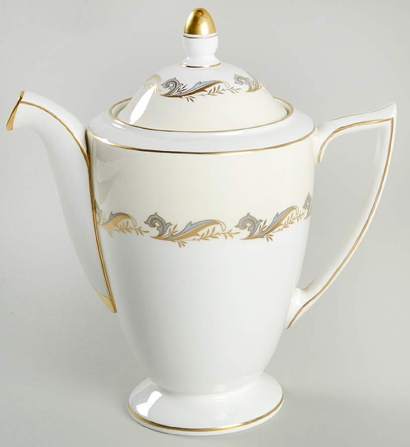 Gold Laurentian Coffee Pot & Lid by Minton-1