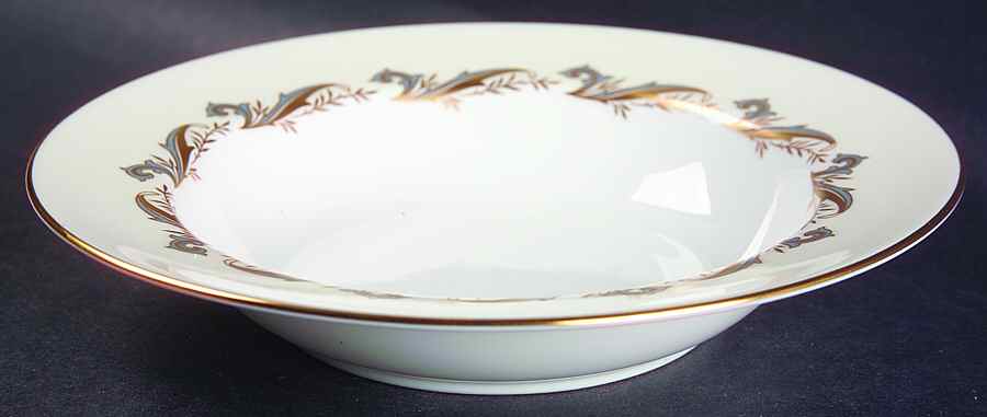 Gold Laurentian Rim Soup Bowl by Minton-1