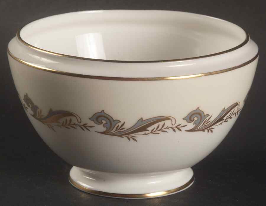 Gold Laurentian Open Sugar Bowl by Minton-1