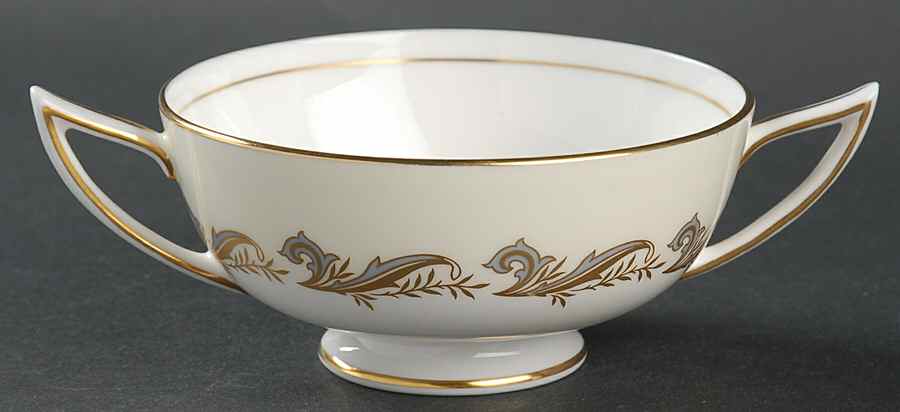 Gold Laurentian Footed Cream Soup Bowl by Minton-1