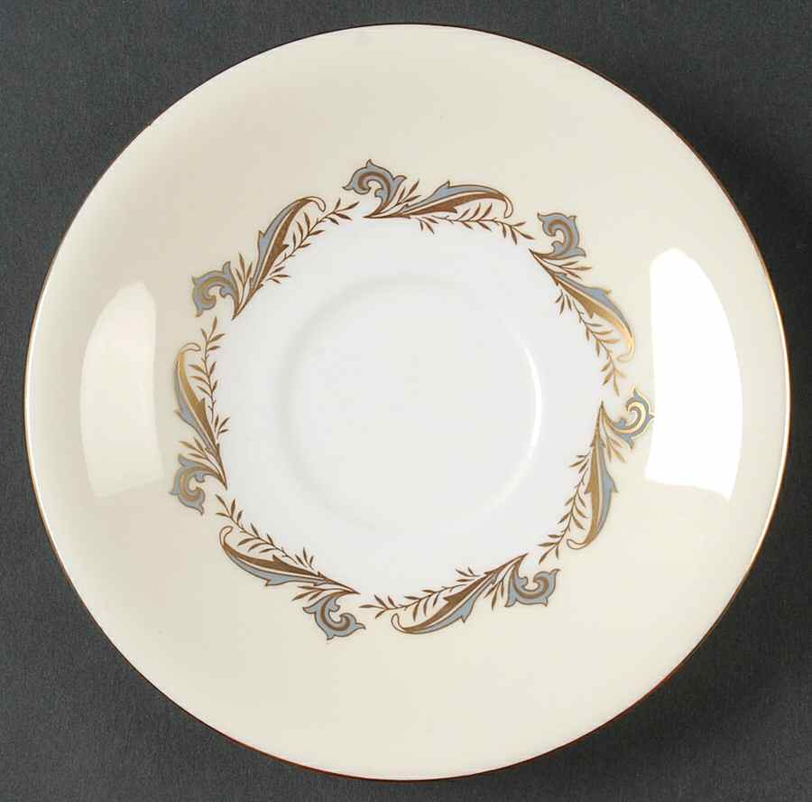 Gold Laurentian Saucer for Cream Soup Bowl by Minton-1