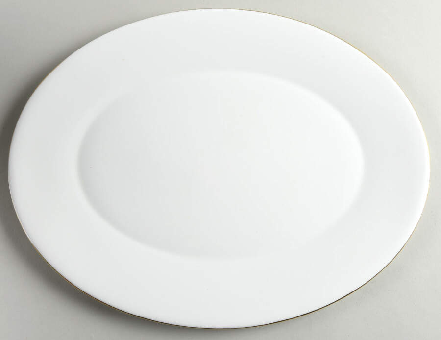 Gold Monarch 15" Oval Serving Platter by Minton-1