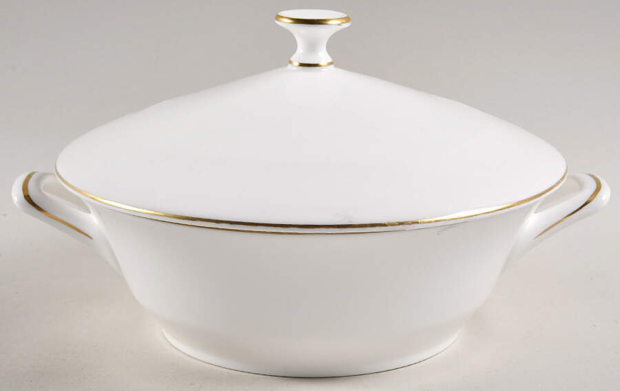 Gold Monarch Round Covered Vegetable by Minton-1