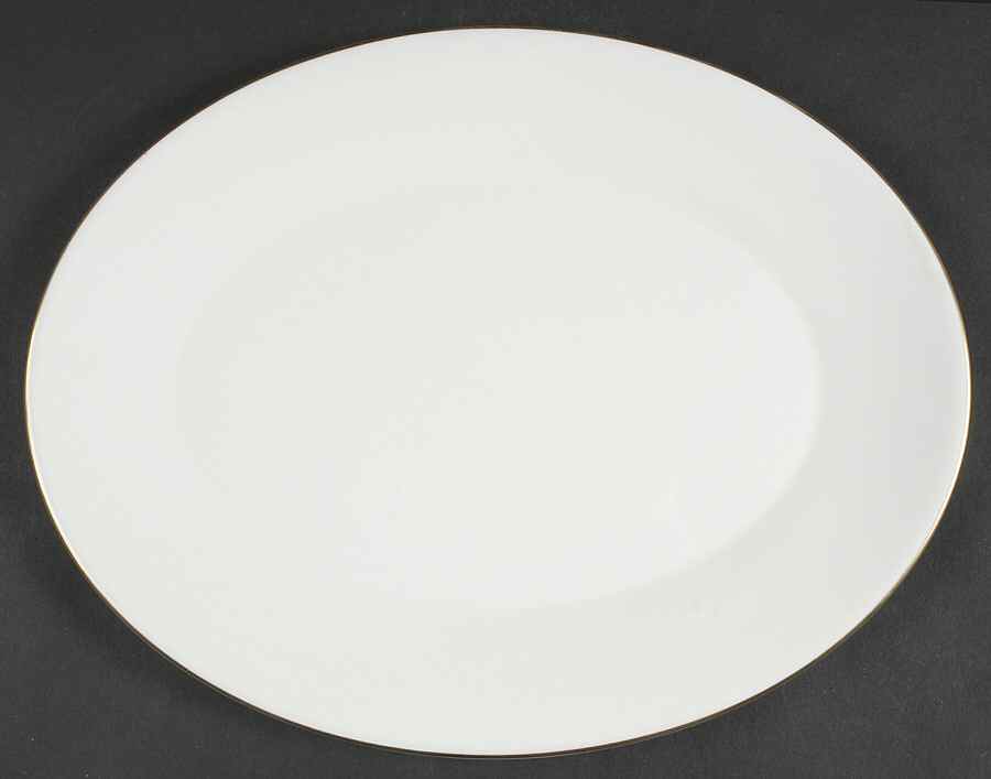 Gold Monarch 12" Oval Serving Platter by Minton-1