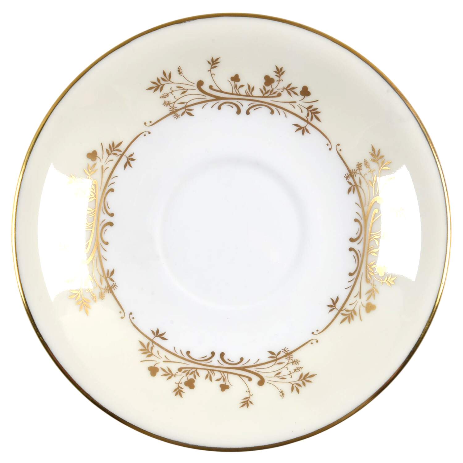 Gold Pandora Saucer for Cream Soup Bowl by Minton-1