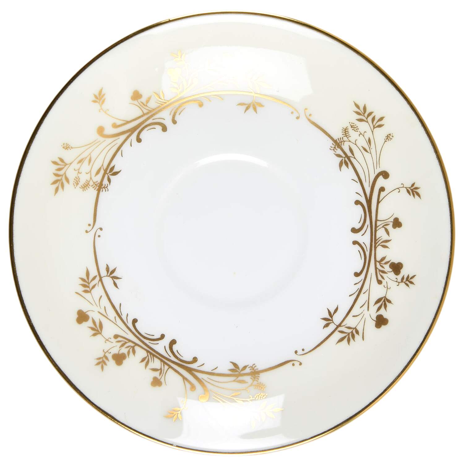 Gold Pandora Saucer for Demitasse Cup by Minton-1