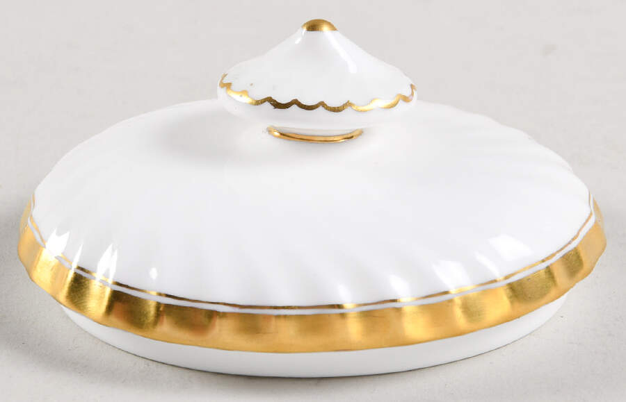 Gold Rose Lid for Sugar Bowl by Minton-1