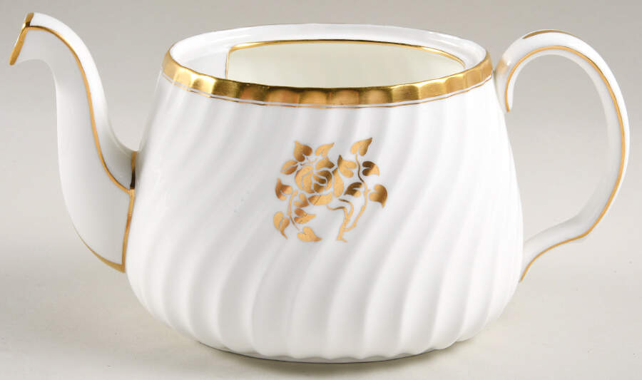 Gold Rose Teapot No Lid by Minton-1