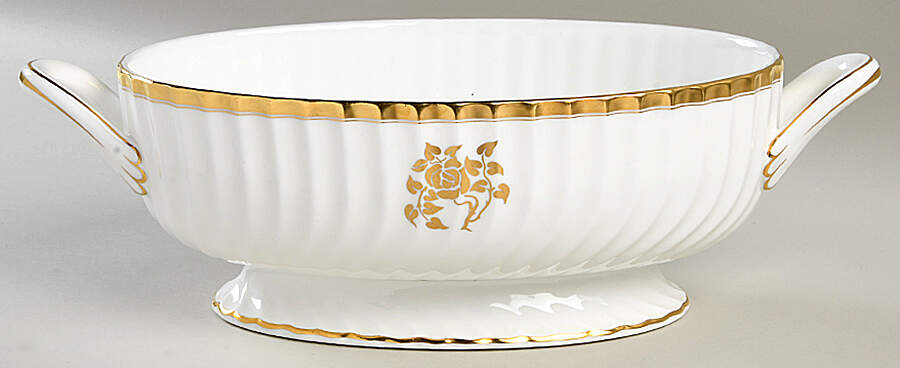 Gold Rose Tureen No Lid by Minton-1