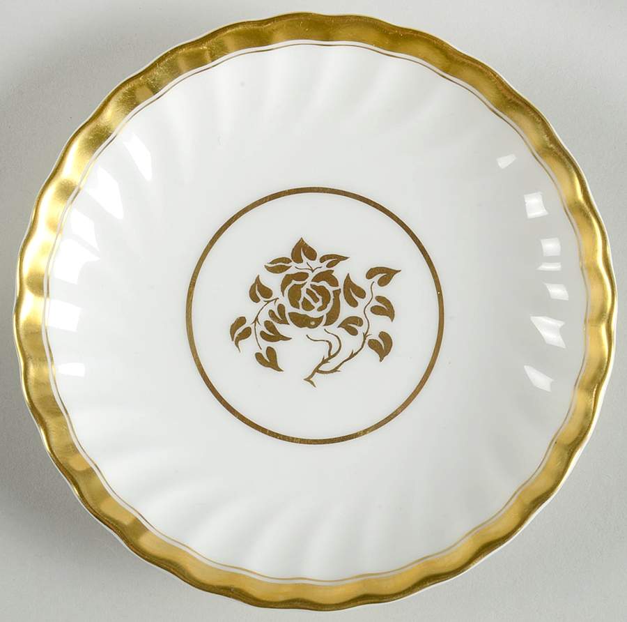 Gold Rose Coaster by Minton-1