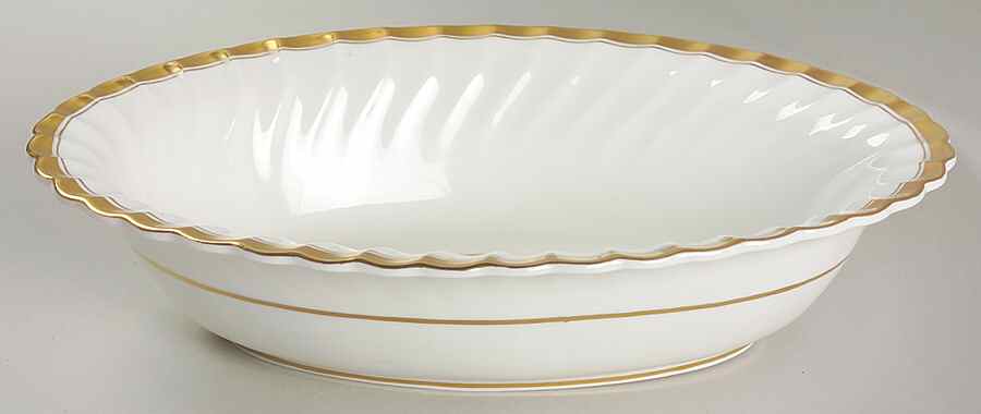 Gold Rose 10" Oval Vegetable Bowl by Minton-1