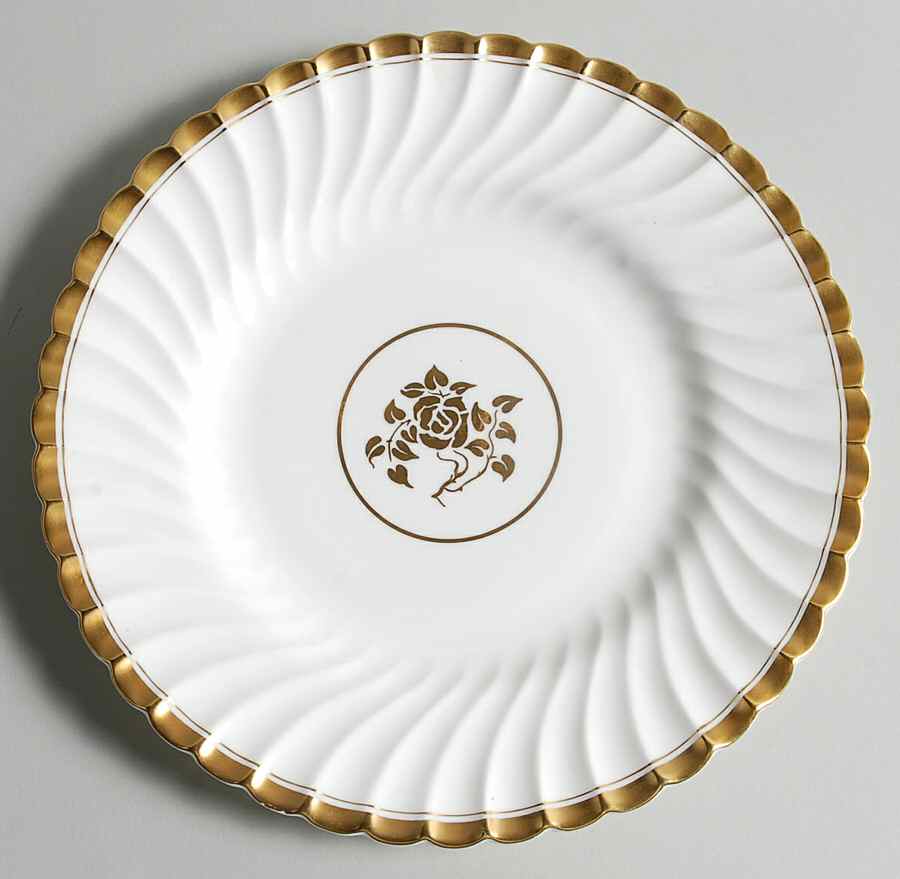 Gold Rose Luncheon Plate by Minton-1