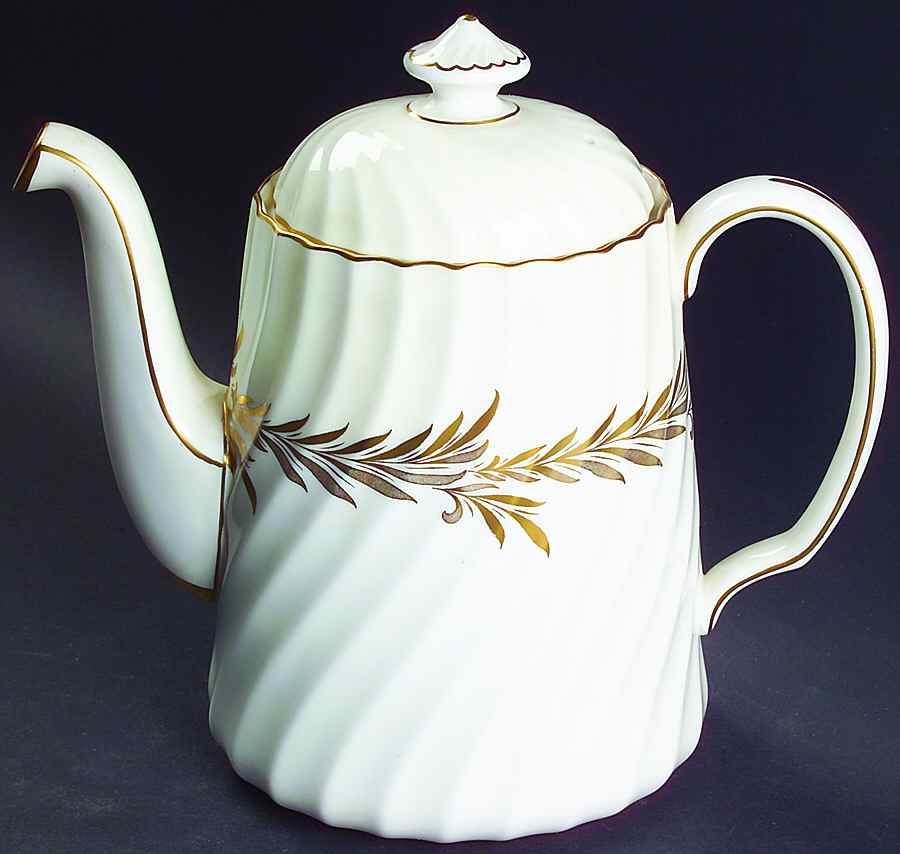 Golden Symphony Coffee Pot & Lid by Minton-1